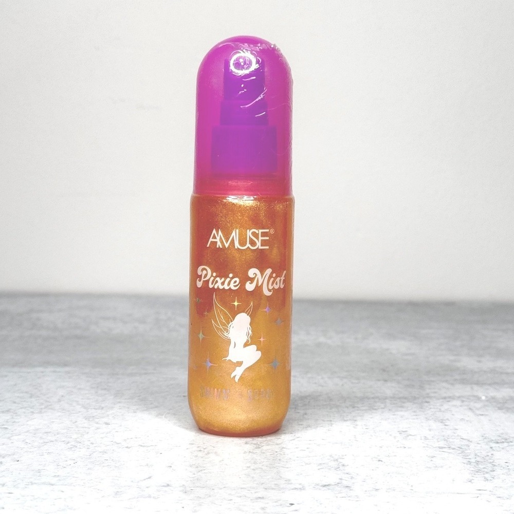 Amuse Pixie Mist Golden Shimmer Spray Cruelty Free Body Highlighter